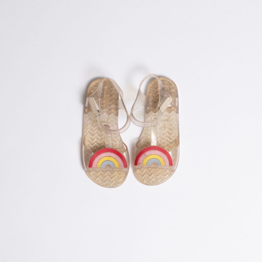 Old Navy Rainbow Glitter Jelly Sandals